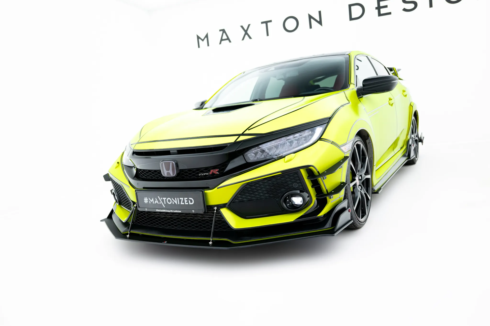 Frontspoiler Honda Civic X Type-R 2017-> | Street Pro Black Edition