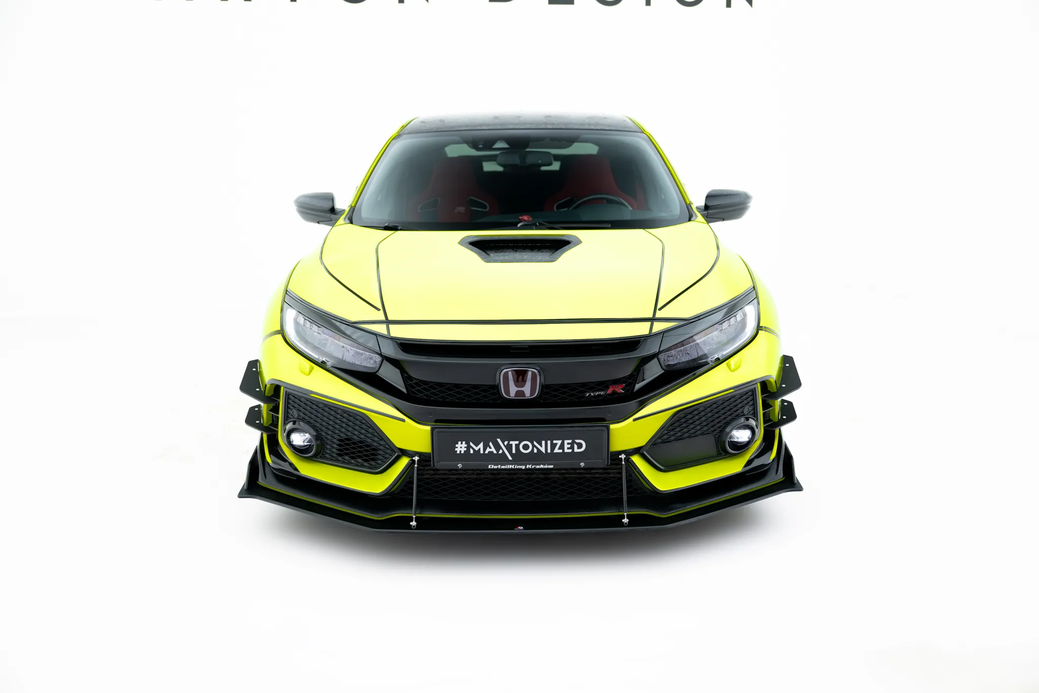 Frontspoiler Honda Civic X Type-R 2017-> | Street Pro Black Edition – bilde 6