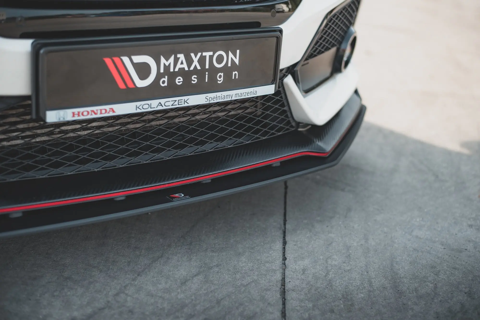 Frontspoiler Honda Civic X Type-R 2017-> | V.2 Racing Durability Black Edition – bilde 4