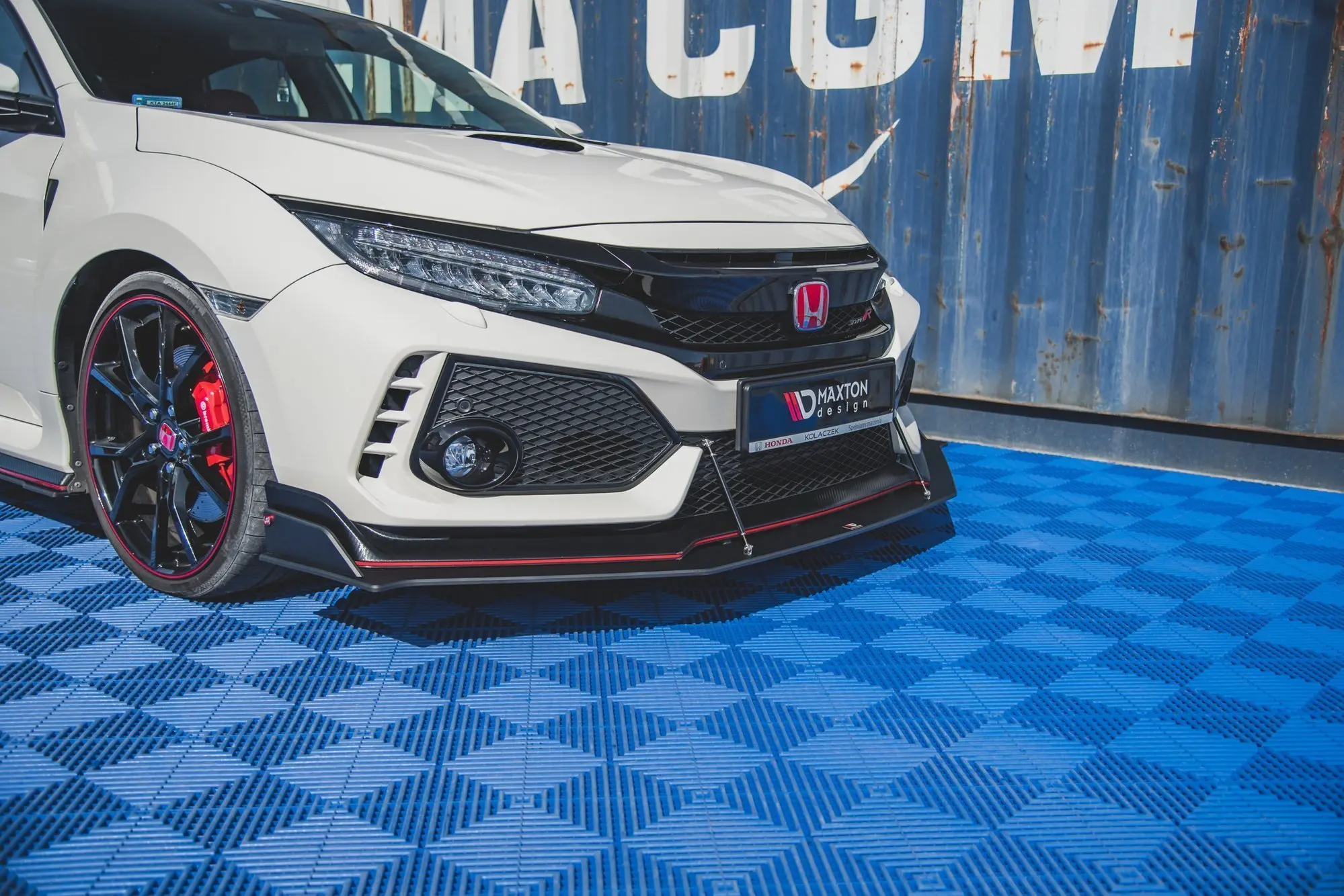 Frontspoiler Honda Civic X Type-R 2017-> | V.4 Racing Durability Black Edition