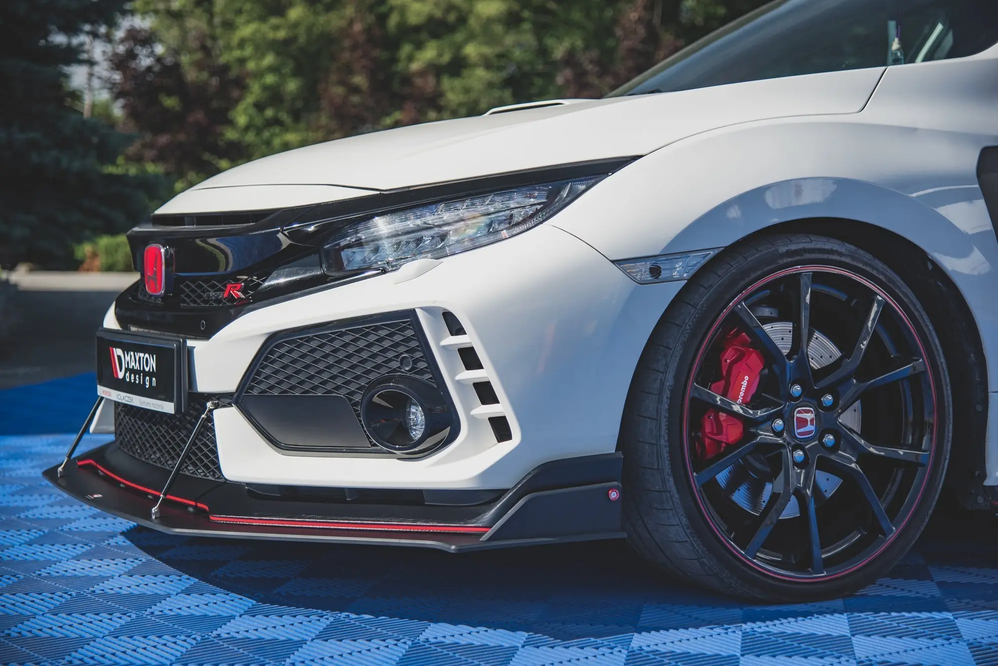 Frontspoiler Honda Civic X Type-R 2017-> | V.4 Racing Durability Black Edition – bilde 3