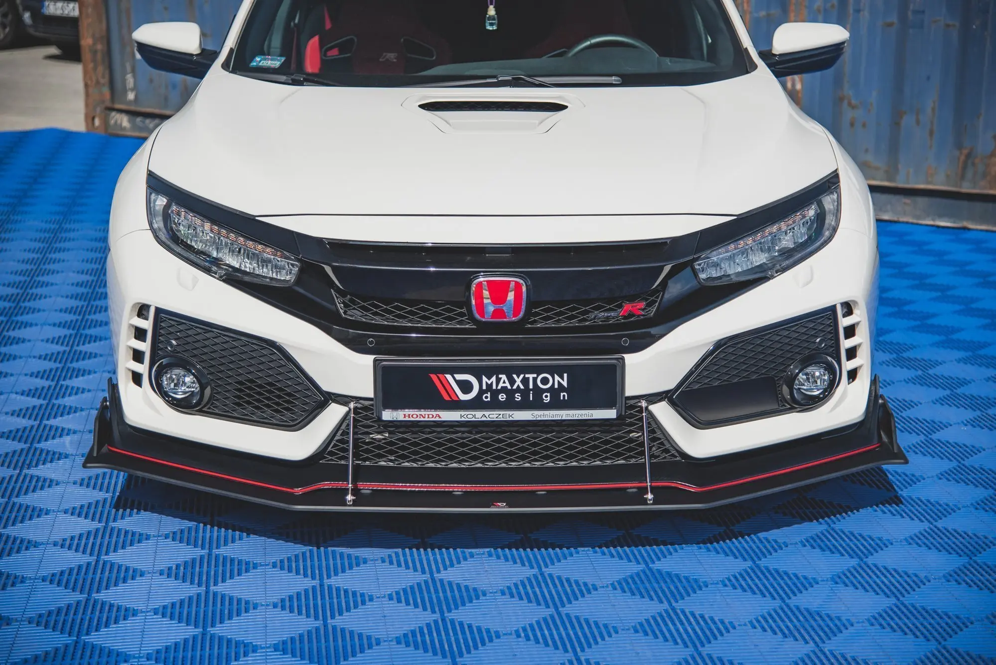 Frontspoiler Honda Civic X Type-R 2017-> | V.4 Racing Durability Black Edition – bilde 4