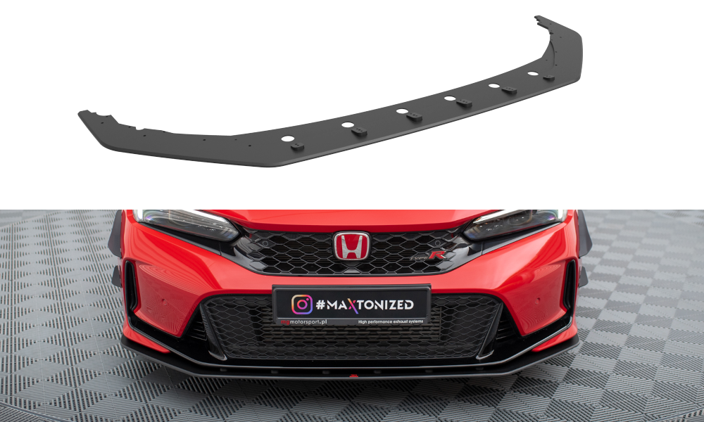 Frontspoiler Honda Civic XI Type-R  2023-> | Street Pro Black Edition – bilde 2