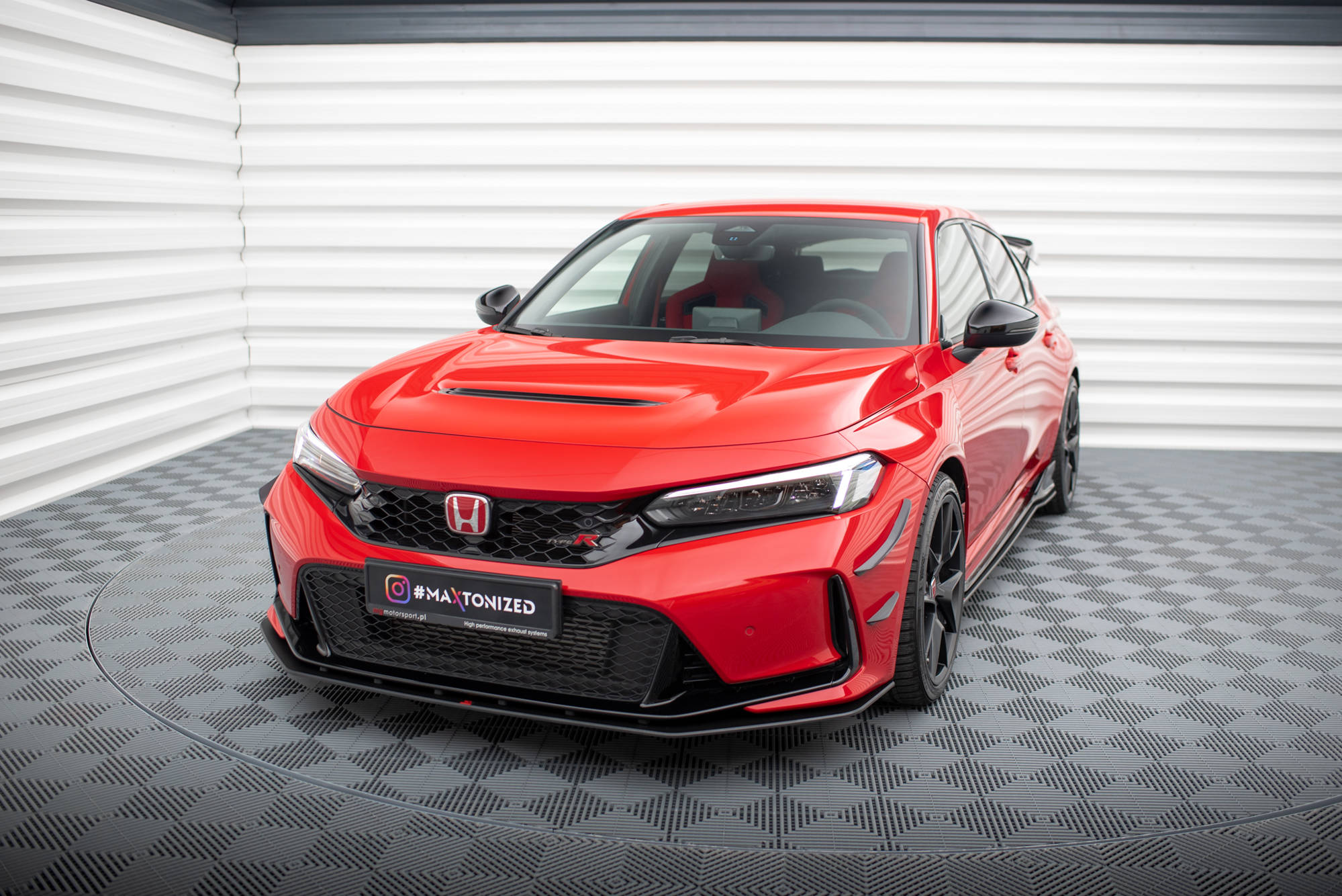 Frontspoiler Honda Civic XI Type-R  2023-> | Street Pro Black Edition – bilde 4