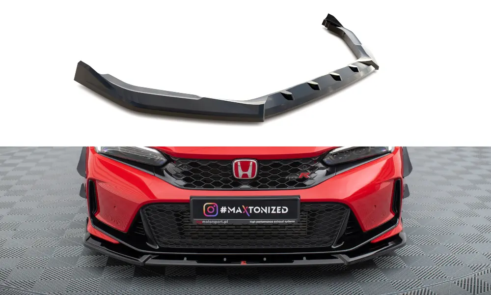 Frontspoiler Honda Civic XI Type-R  2023-> | V.2 Glossy Black Edition – bilde 2