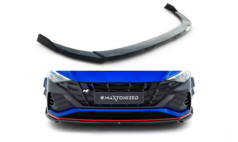 Frontspoiler Hyundai Elantra N VII 2020 - 2023 | V1 Sport Glossy Black Edition