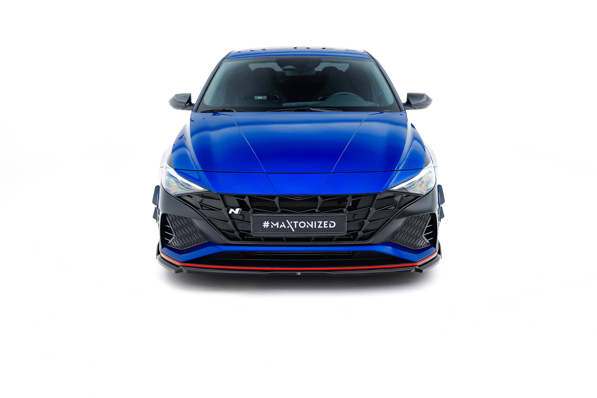 Frontspoiler Hyundai Elantra N VII 2020 - 2023 | V1 Sport Glossy Black Edition – bilde 3