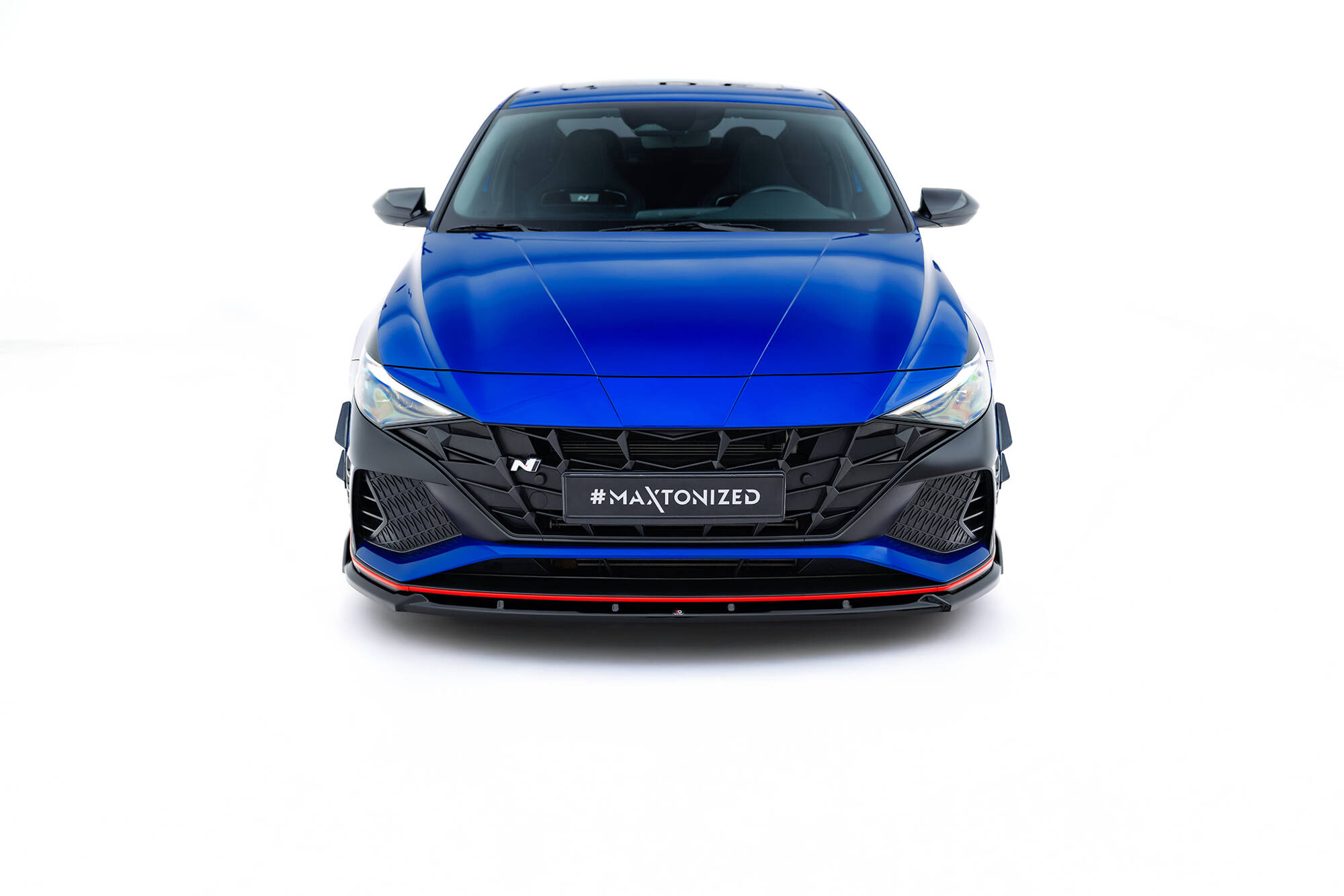 Frontspoiler Hyundai Elantra N VII 2020 - 2023 | V2 Sport Glossy Black Edition – bilde 2