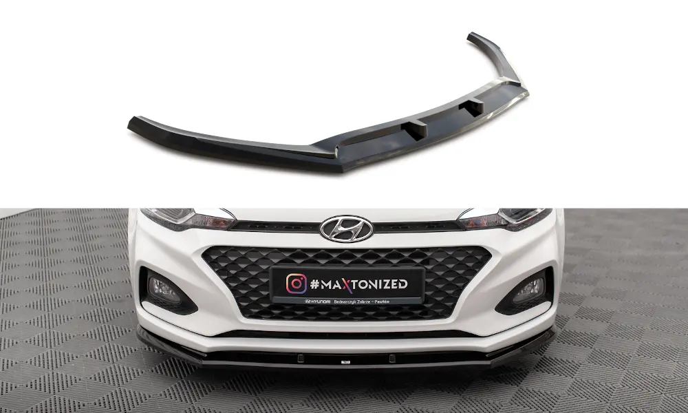 Frontspoiler Hyundai i20 II Facelift 2018 - 2020 | V.1 Glossy Black Edition – bilde 2
