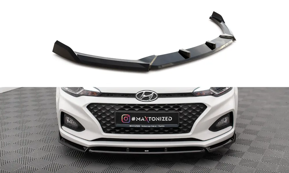 Frontspoiler Hyundai i20 II Facelift 2018 - 2020 | V.2 Glossy Black Edition – bilde 2