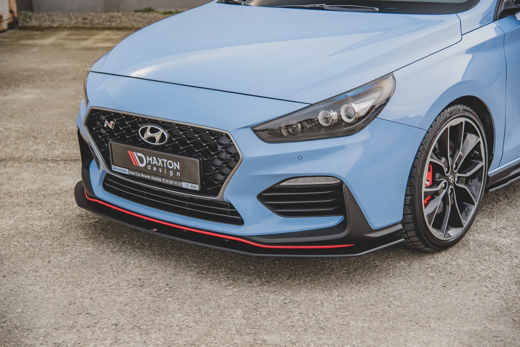 Frontspoiler Hyundai i30 III N / i30 III Fastback 2017-2020 | Street Pro Black Edition – bilde 4