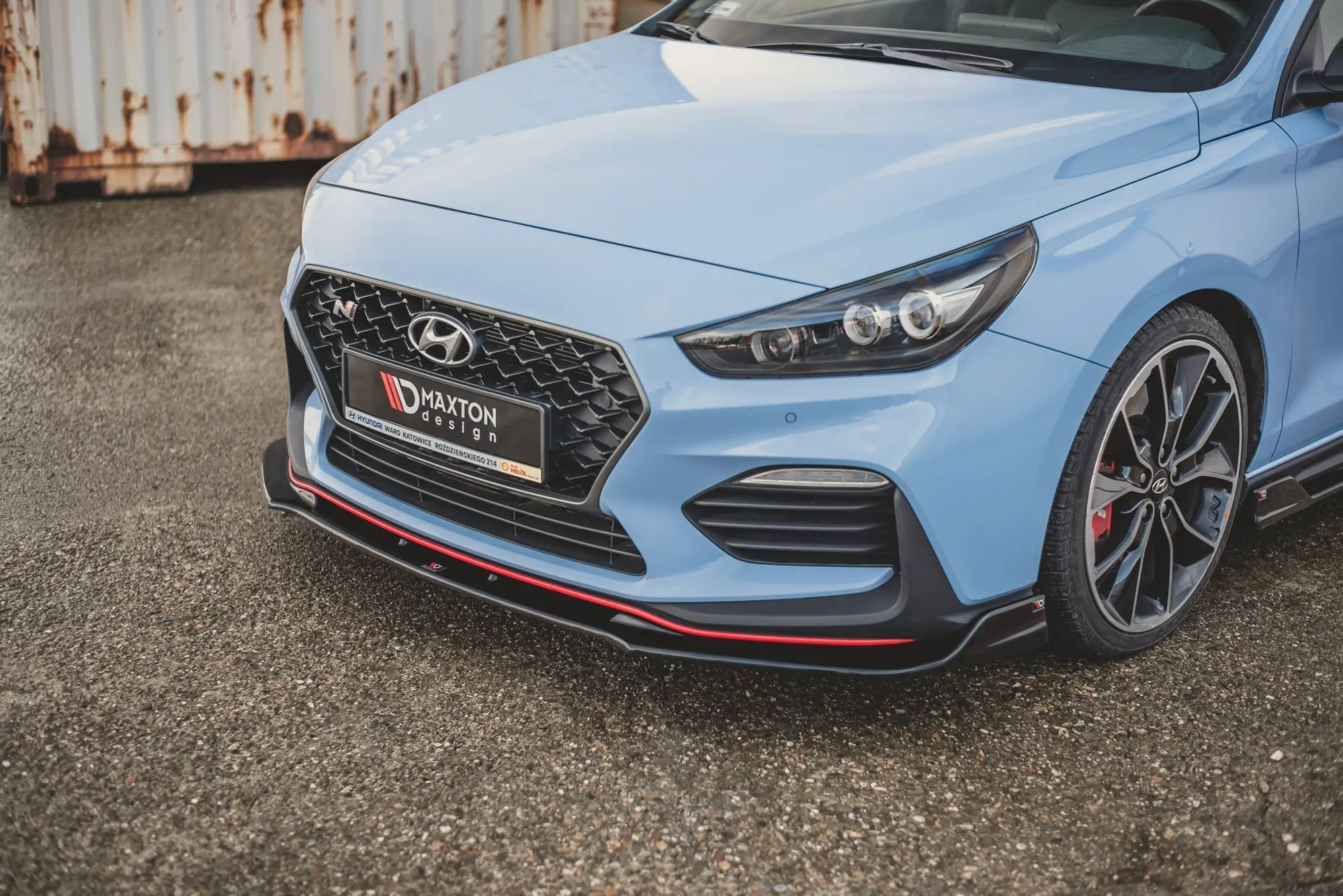 Frontspoiler Hyundai i30 III N / i30 III Fastback 2017-2020 | V.3 Glossy Black Edition