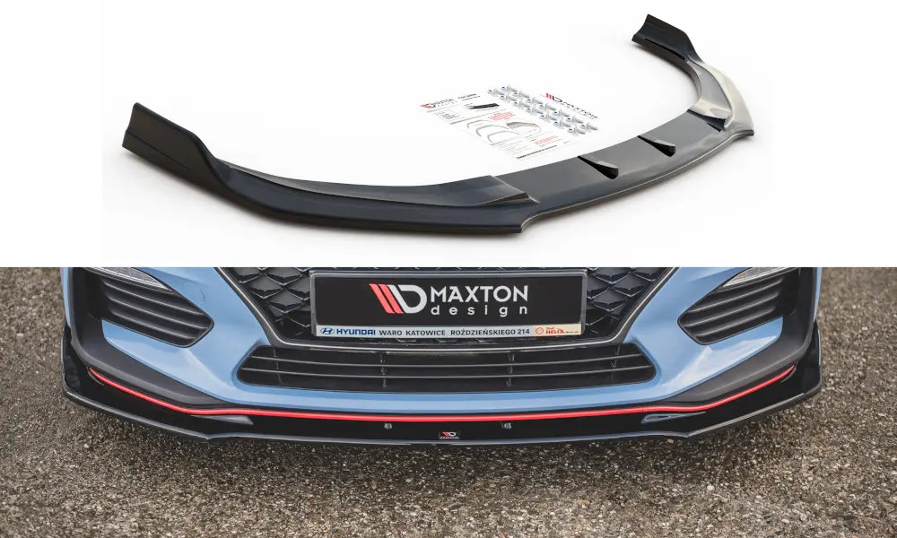 Frontspoiler Hyundai i30 III N / i30 III Fastback 2017-2020 | V.3 Glossy Black Edition – bilde 2