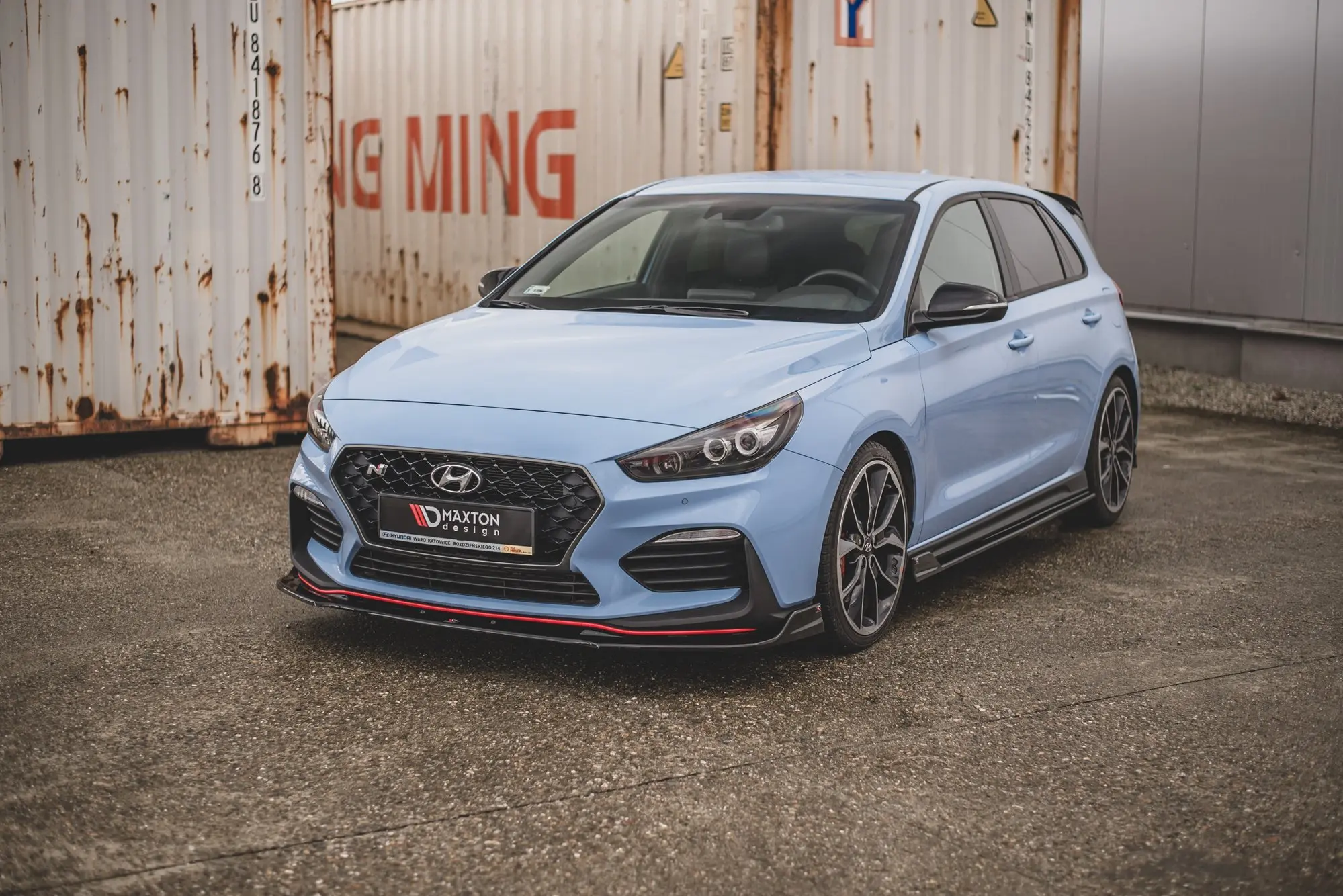 Frontspoiler Hyundai i30 III N / i30 III Fastback 2017-2020 | V.3 Glossy Black Edition – bilde 3