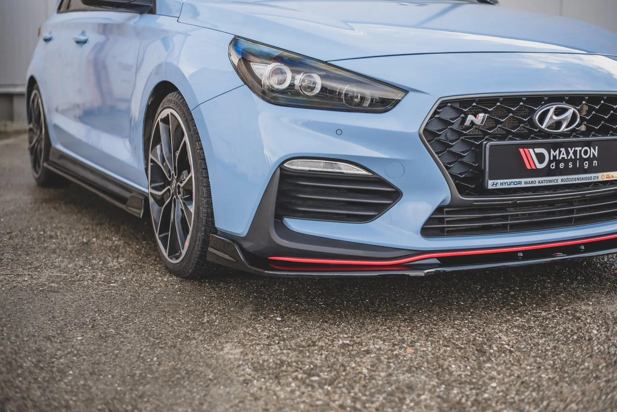 Frontspoiler Hyundai i30 III N / i30 III Fastback 2017-2020 | V.3 Glossy Black Edition – bilde 4