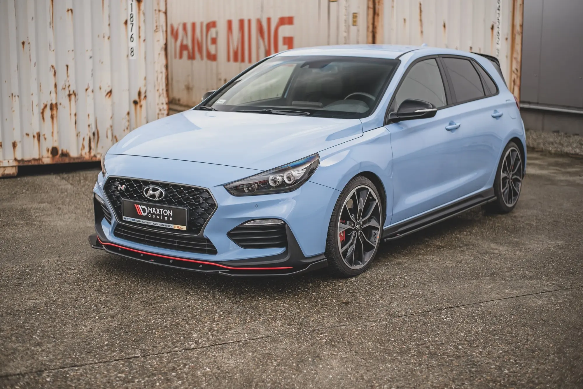 Frontspoiler Hyundai i30 III N / i30 III Fastback 2017-2020 | V.4 Glossy Black Edition