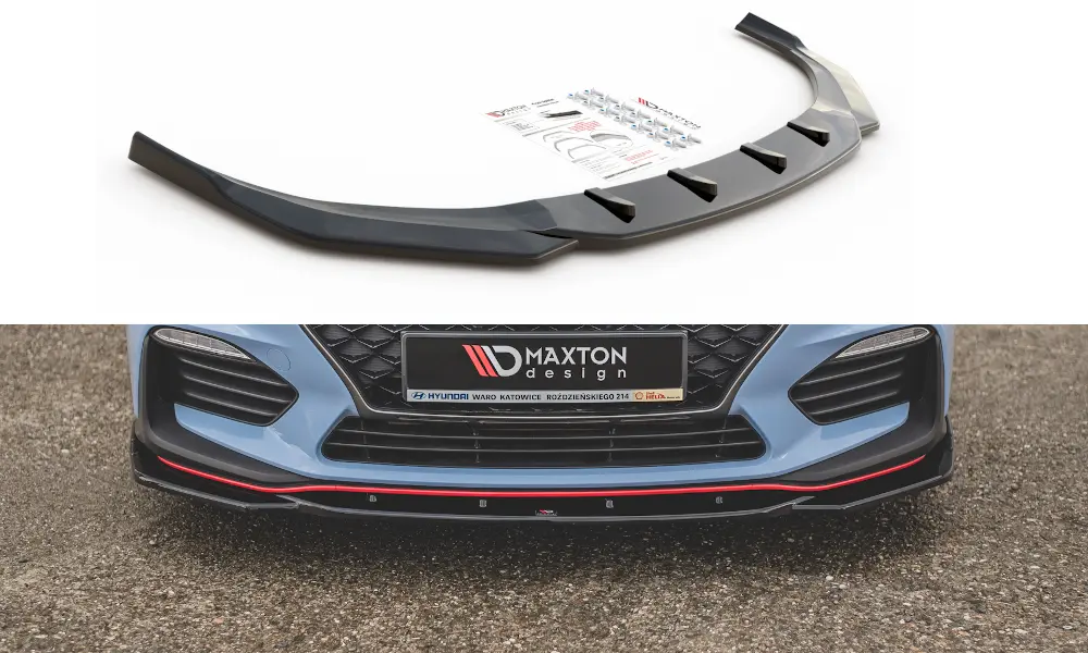 Frontspoiler Hyundai i30 III N / i30 III Fastback 2017-2020 | V.4 Glossy Black Edition – bilde 2