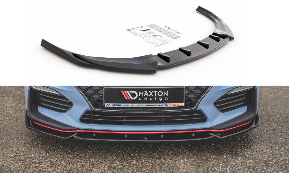 Frontspoiler Hyundai i30 III N / i30 III Fastback 2017 - 2020 | V.5 Glossy Black Edition – bilde 2