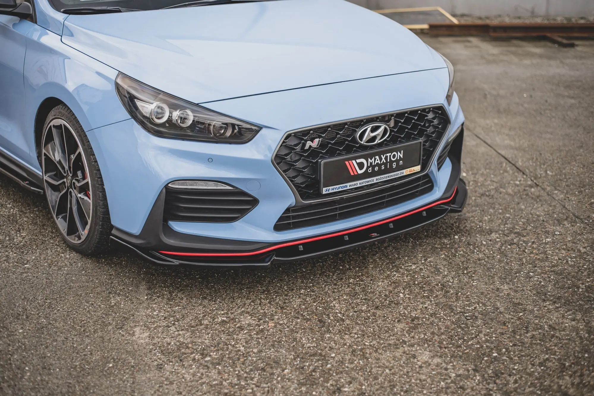 Frontspoiler Hyundai i30 III N / i30 III Fastback 2017 - 2020 | V.5 Glossy Black Edition – bilde 3