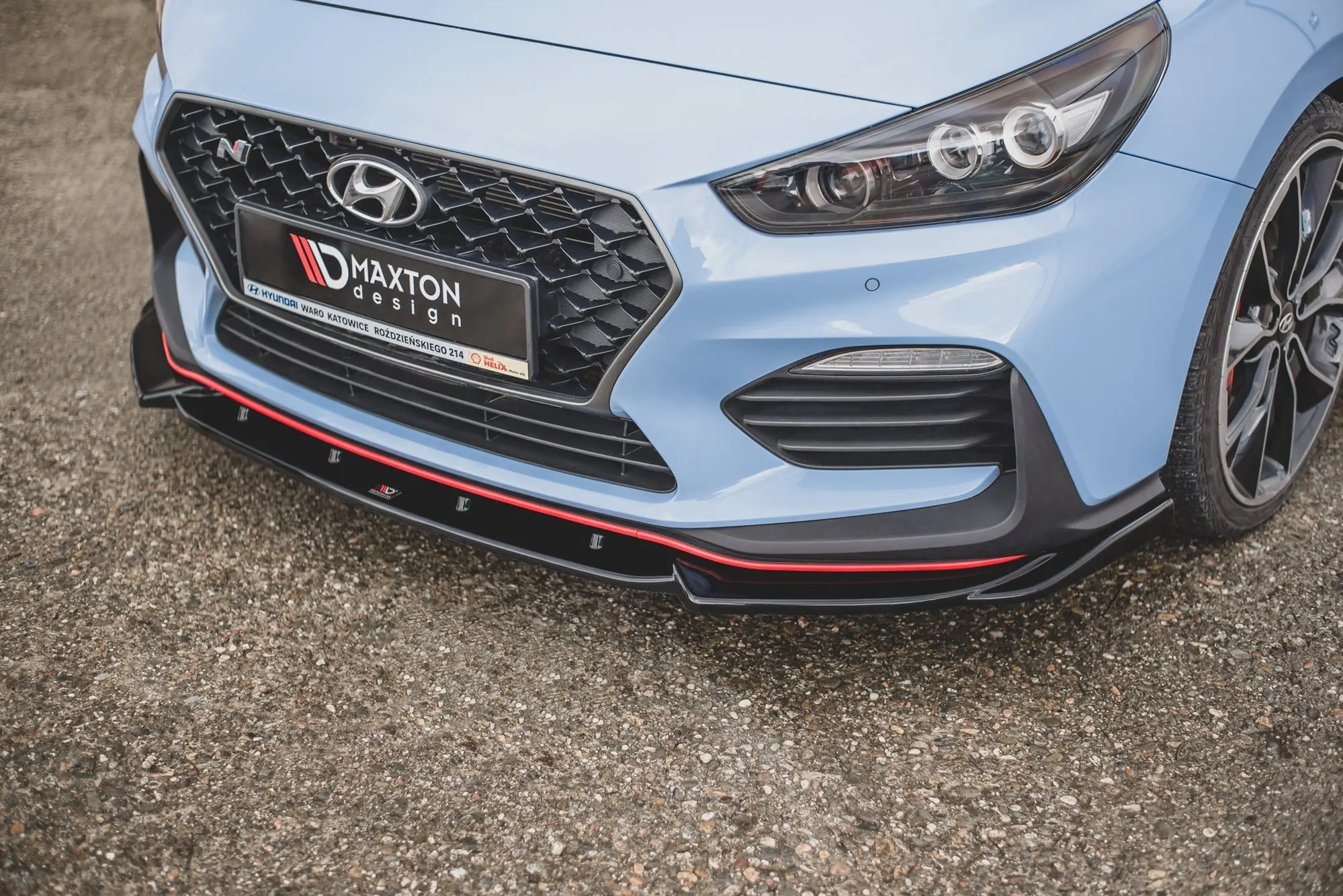 Frontspoiler Hyundai i30 III N / i30 III Fastback 2017 - 2020 | V.5 Glossy Black Edition – bilde 4