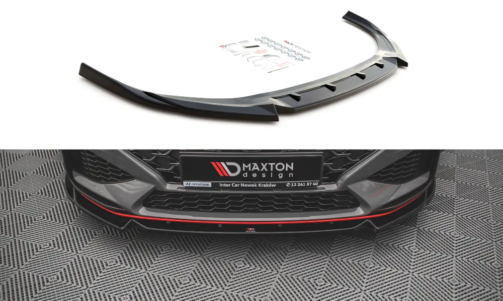 Frontspoiler Hyundai i30 III N / i30 III Fastback Facelift 2020-> | V.2 Glossy Black Edition – bilde 2