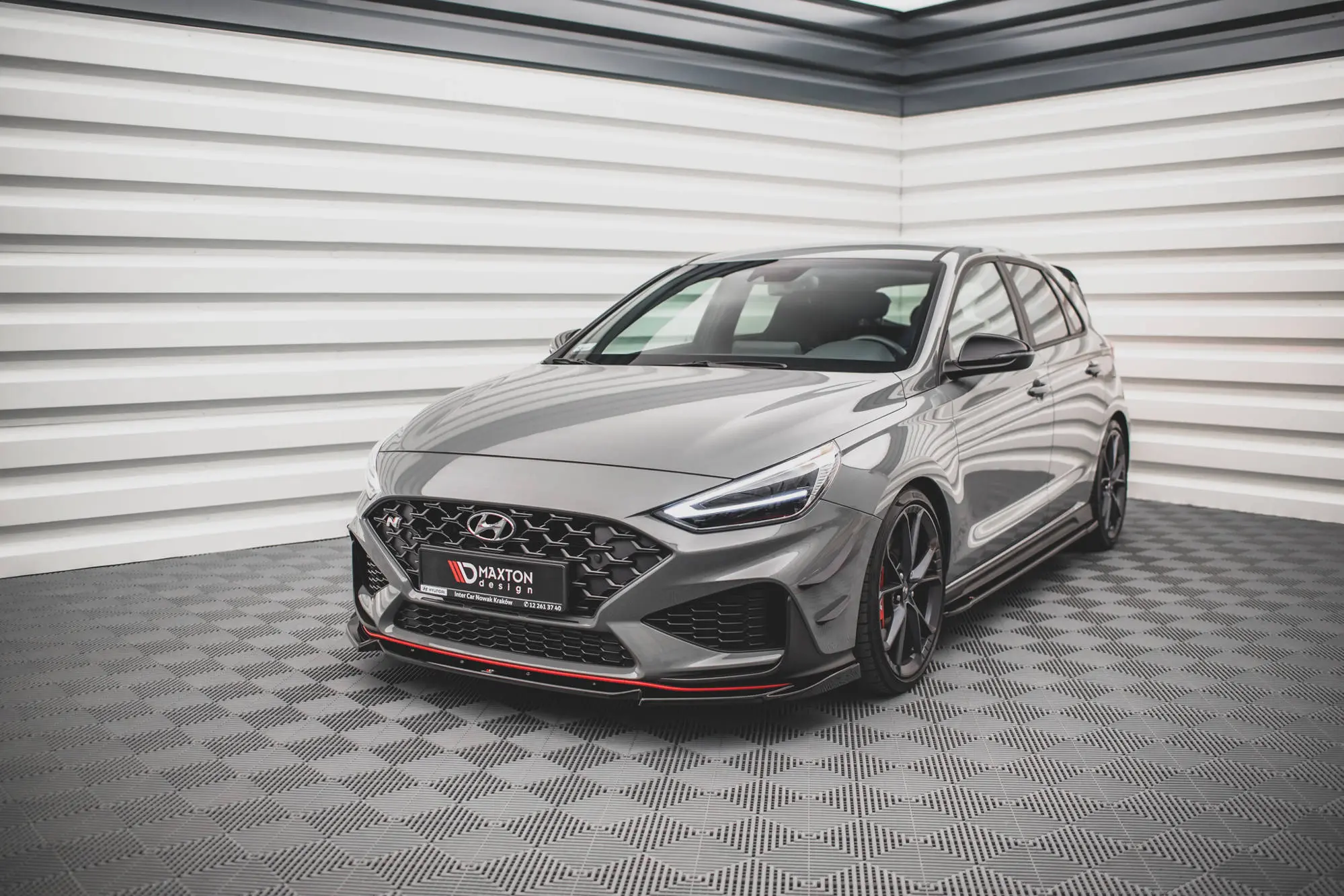 Frontspoiler Hyundai i30 III N / i30 III Fastback Facelift 2020-> | V.2 Glossy Black Edition – bilde 4