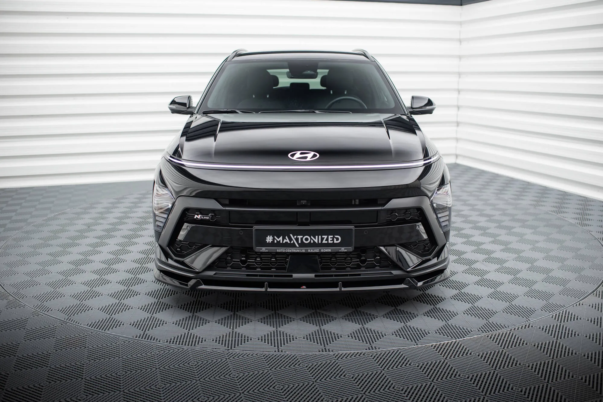 Frontspoiler Hyundai Kona II N-Line 2022 ->  | Glossy Black Edition – bilde 2
