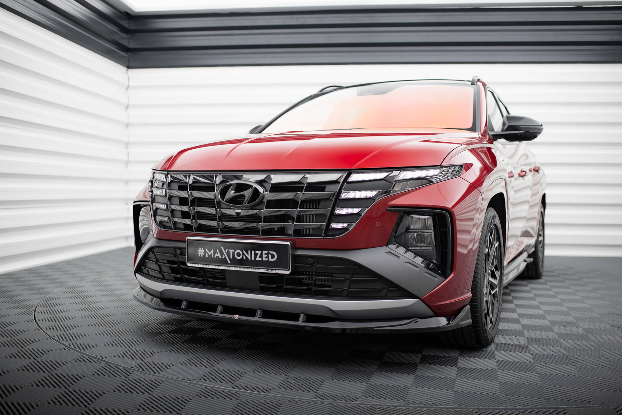 Frontspoiler Hyundai Tucson N-Line IV 2020 - 2024 | Sport Glossy Black Edition V1 Image 1
