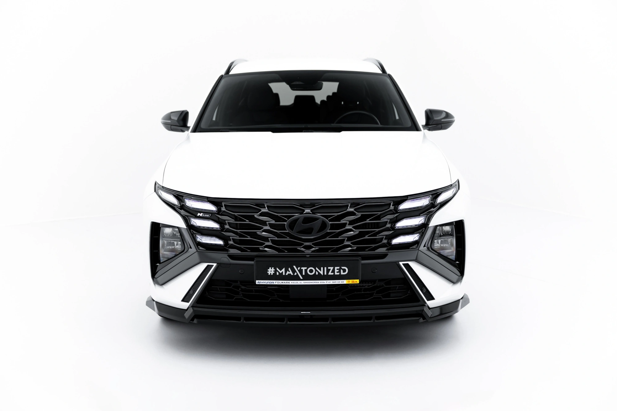 Frontspoiler Hyundai Tucson N-Line IV Facelift  2024 ->  | Sport Glossy Black Edition – bilde 2