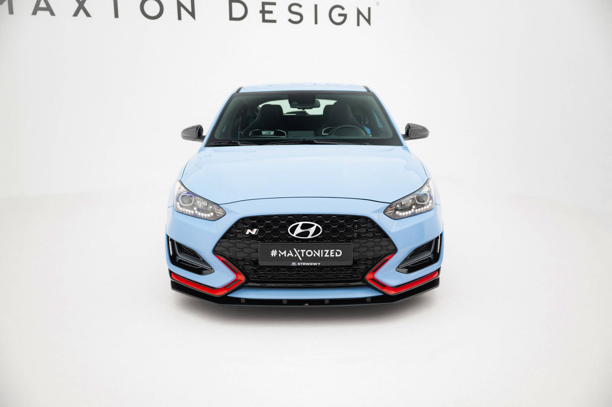 Frontspoiler Hyundai Veloster N II 2018 - 2022 | Sport Glossy Black Edition – bilde 2
