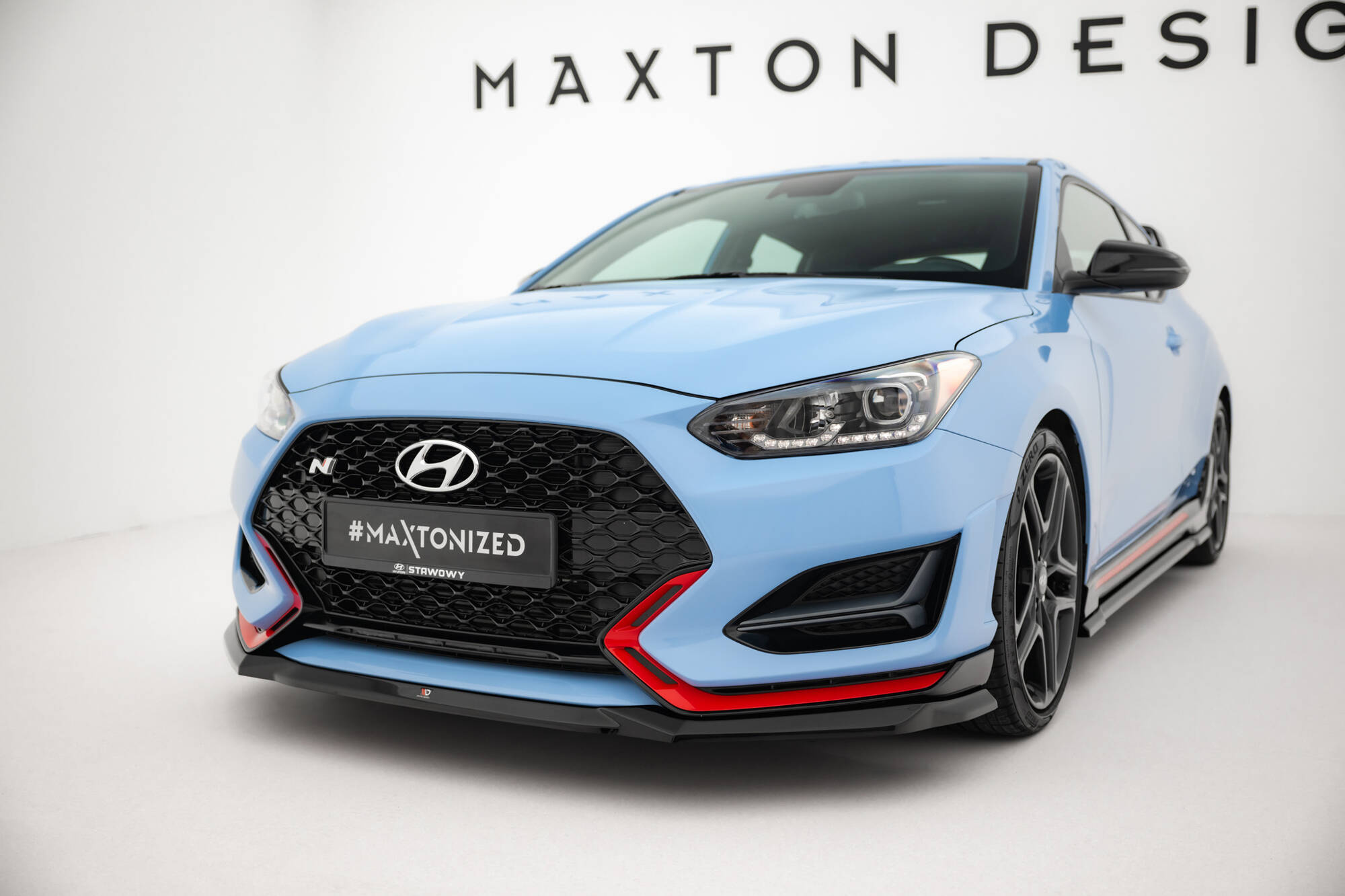 Frontspoiler Hyundai Veloster N II 2018 - 2022 | Sport Glossy Black Edition V1