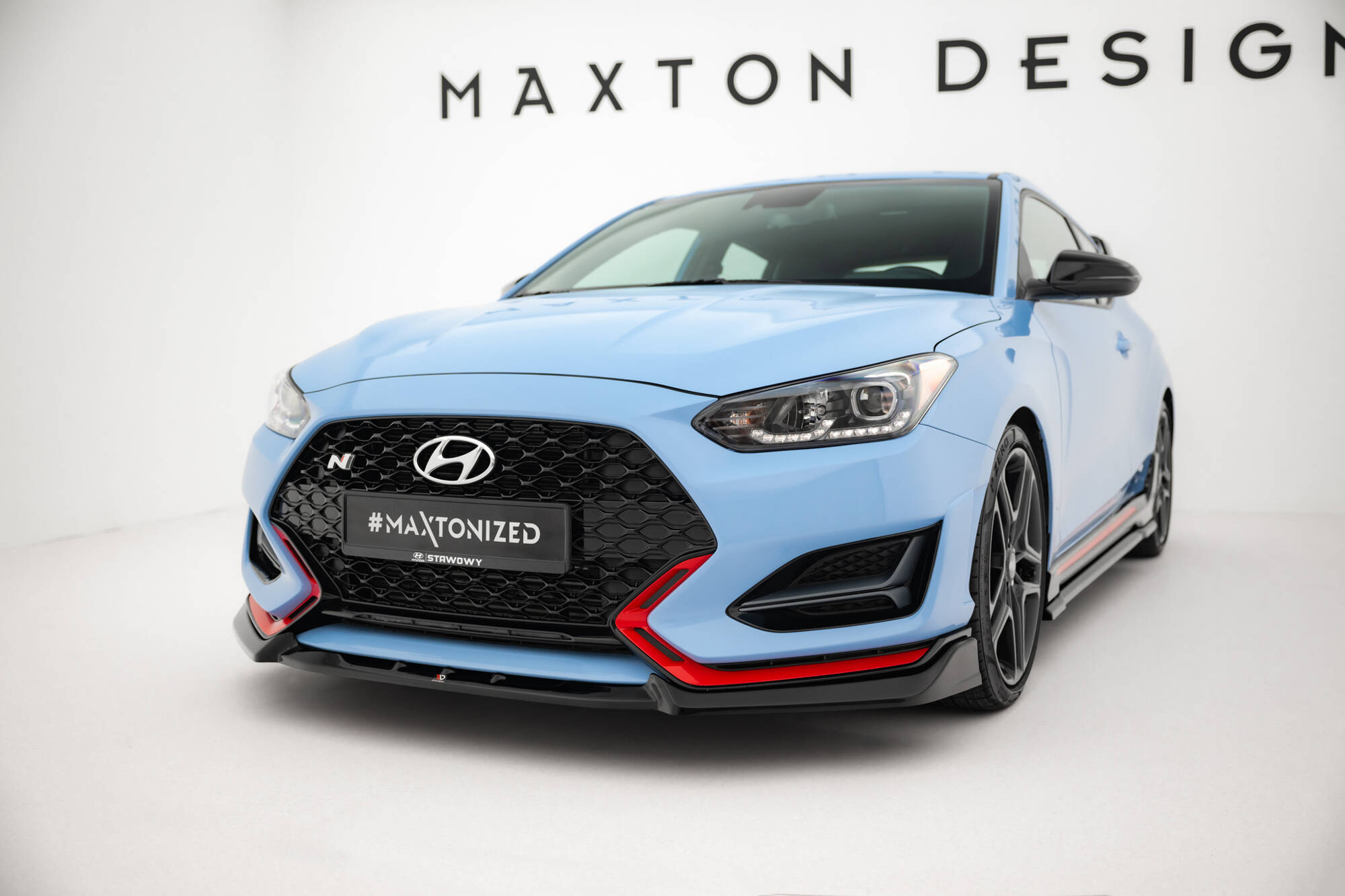 Frontspoiler Hyundai Veloster N II 2018 - 2022 | Sport Glossy Black Edition V2