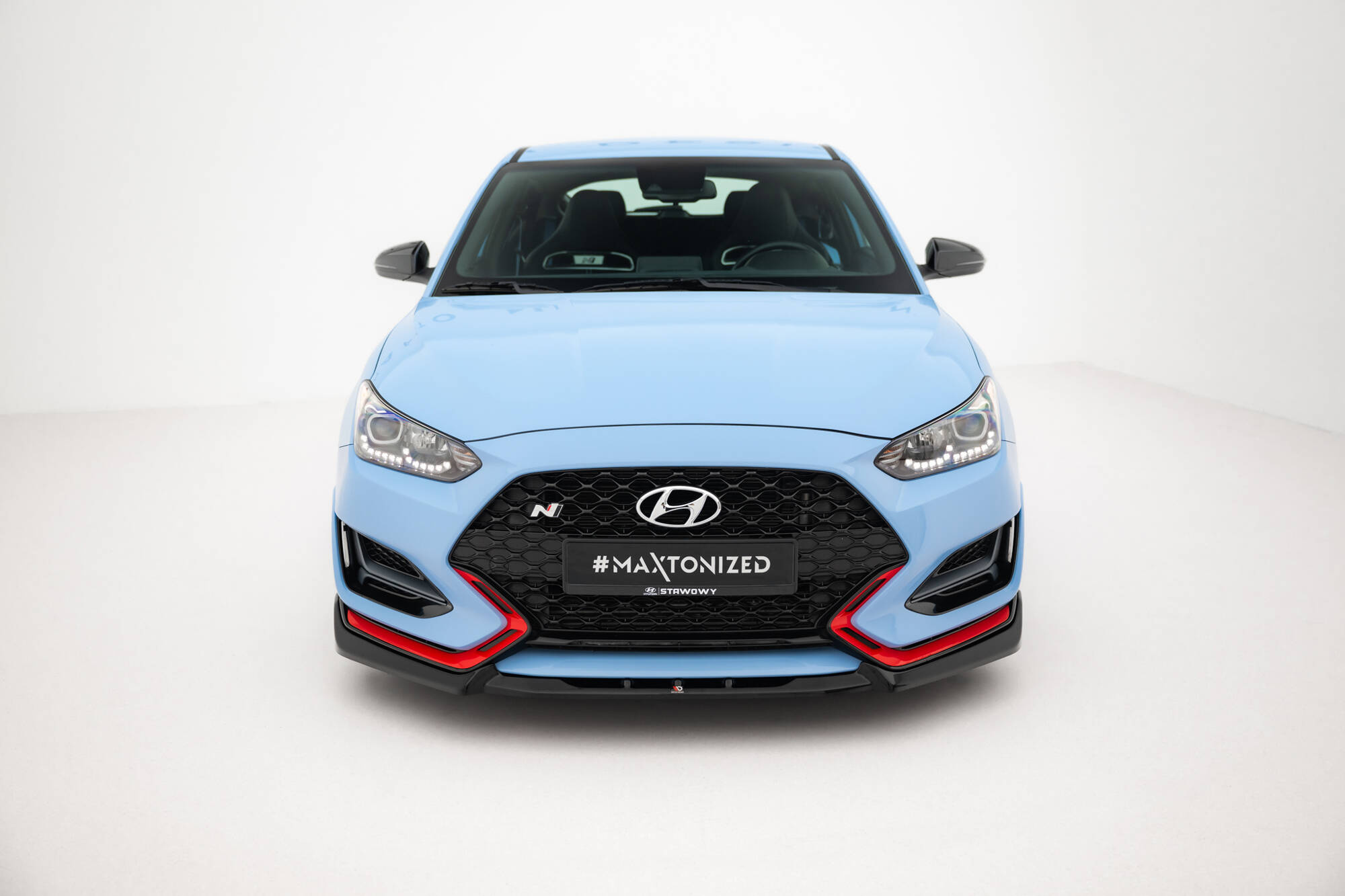Frontspoiler Hyundai Veloster N II 2018 - 2022 | Sport Glossy Black Edition V2 – bilde 2