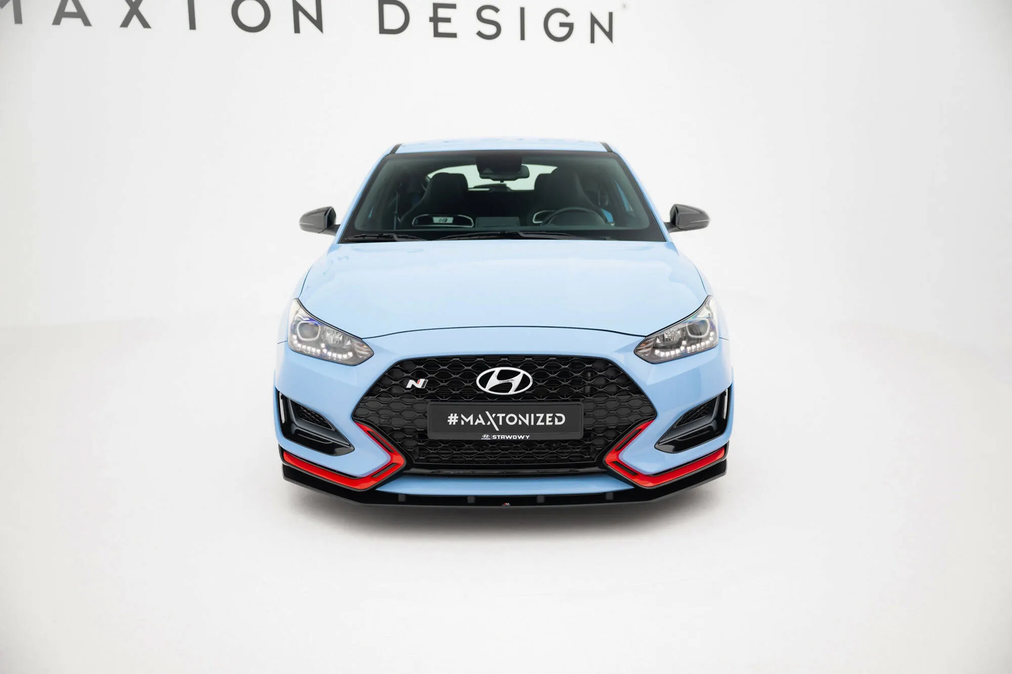 Frontspoiler Hyundai Veloster N II 2018 - 2022 | Street Pro Black Edition – bilde 2