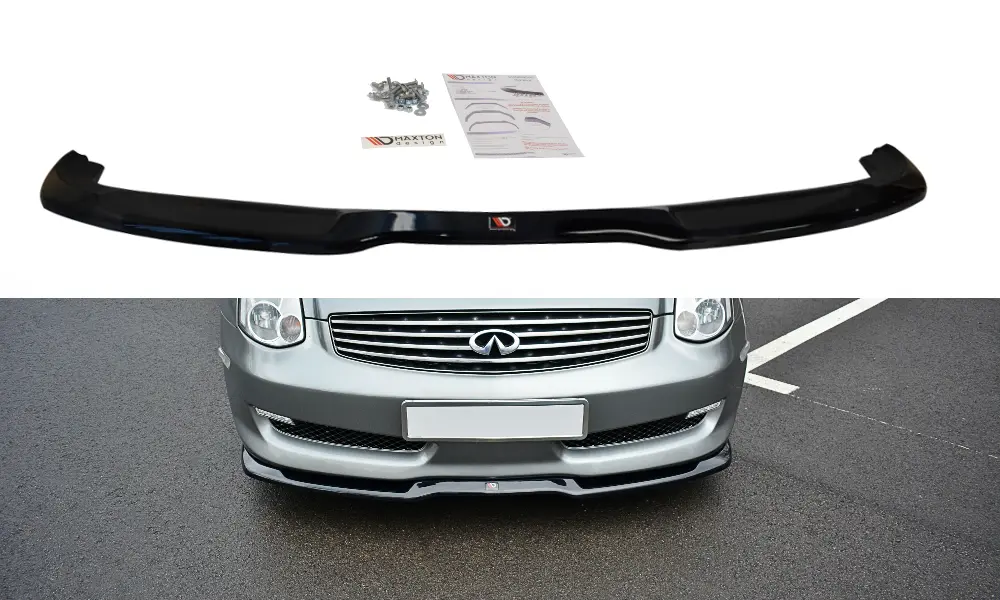 Frontspoiler Infiniti G35 Coupe 2003-2007 | V.1 Glossy Black Edition – bilde 2