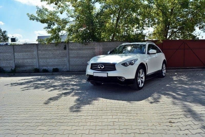 Frontspoiler Infiniti QX70 2013 - 2017 | Sport Glossy Black Edition V1
