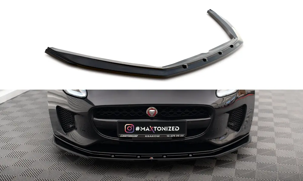Frontspoiler Jaguar F-Type Facelift 2016-2020 | V.1 Glossy Black Edition – bilde 2
