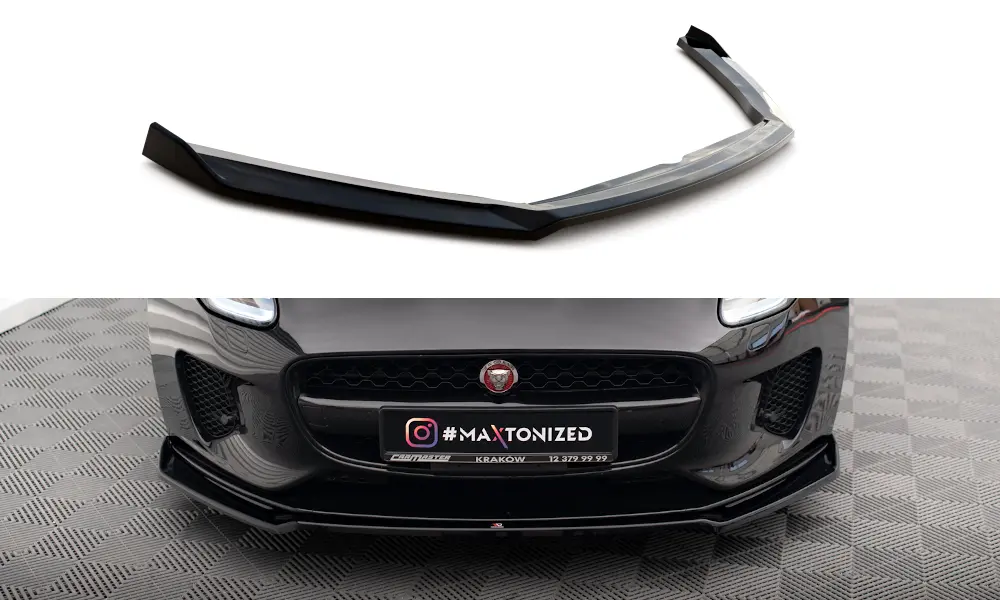 Frontspoiler Jaguar F-Type Facelift 2016-2020 | V.2 Glossy Black Edition – bilde 2