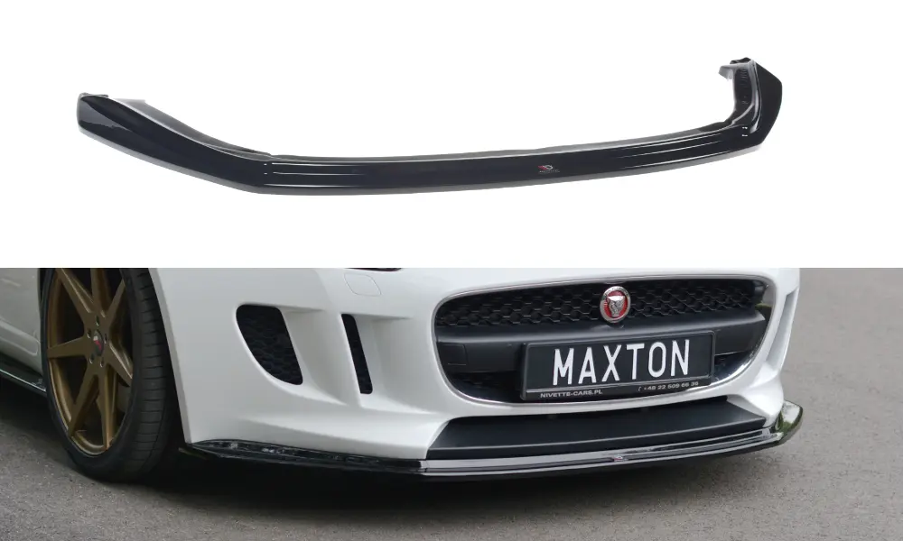 Frontspoiler Jaguar F-Type (pre-facelift) 2013-2016 | V.1 Glossy Black Edition – bilde 2