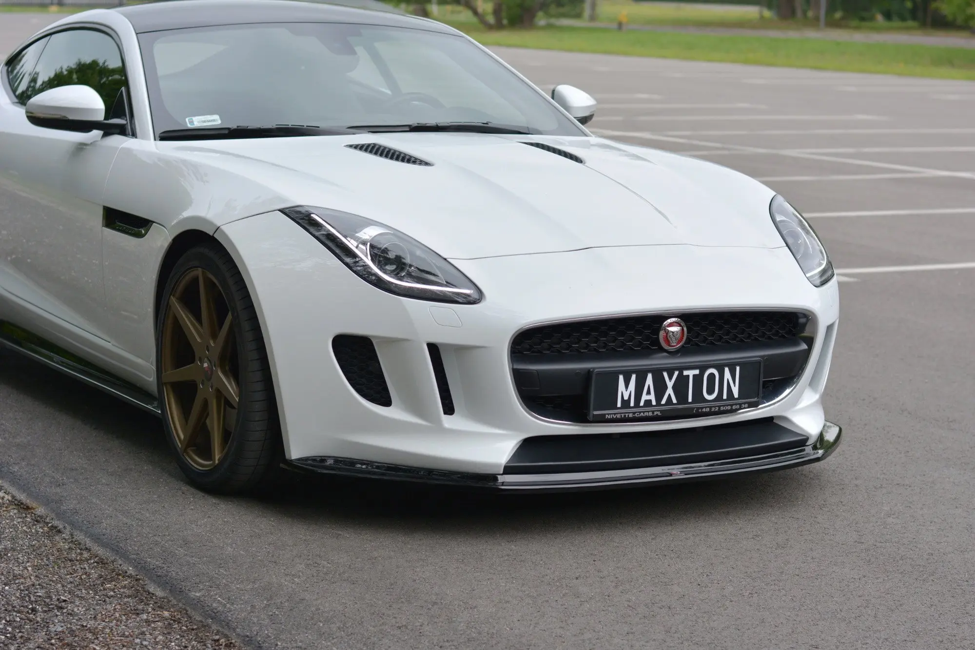 Frontspoiler Jaguar F-Type (pre-facelift) 2013-2016 | V.1 Glossy Black Edition – bilde 3