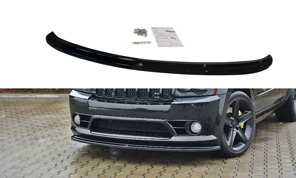 Frontspoiler Jeep Grand Cherokee III (WK) SRT-8 2005-2010 | V.1 Glossy Black Edition – bilde 2
