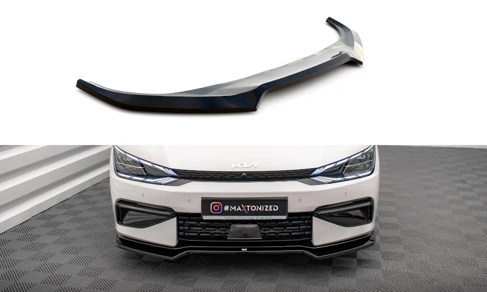 Frontspoiler Kia EV6 GT-Line 2021 - 2024 | V.1 Glossy Black Edition – bilde 4