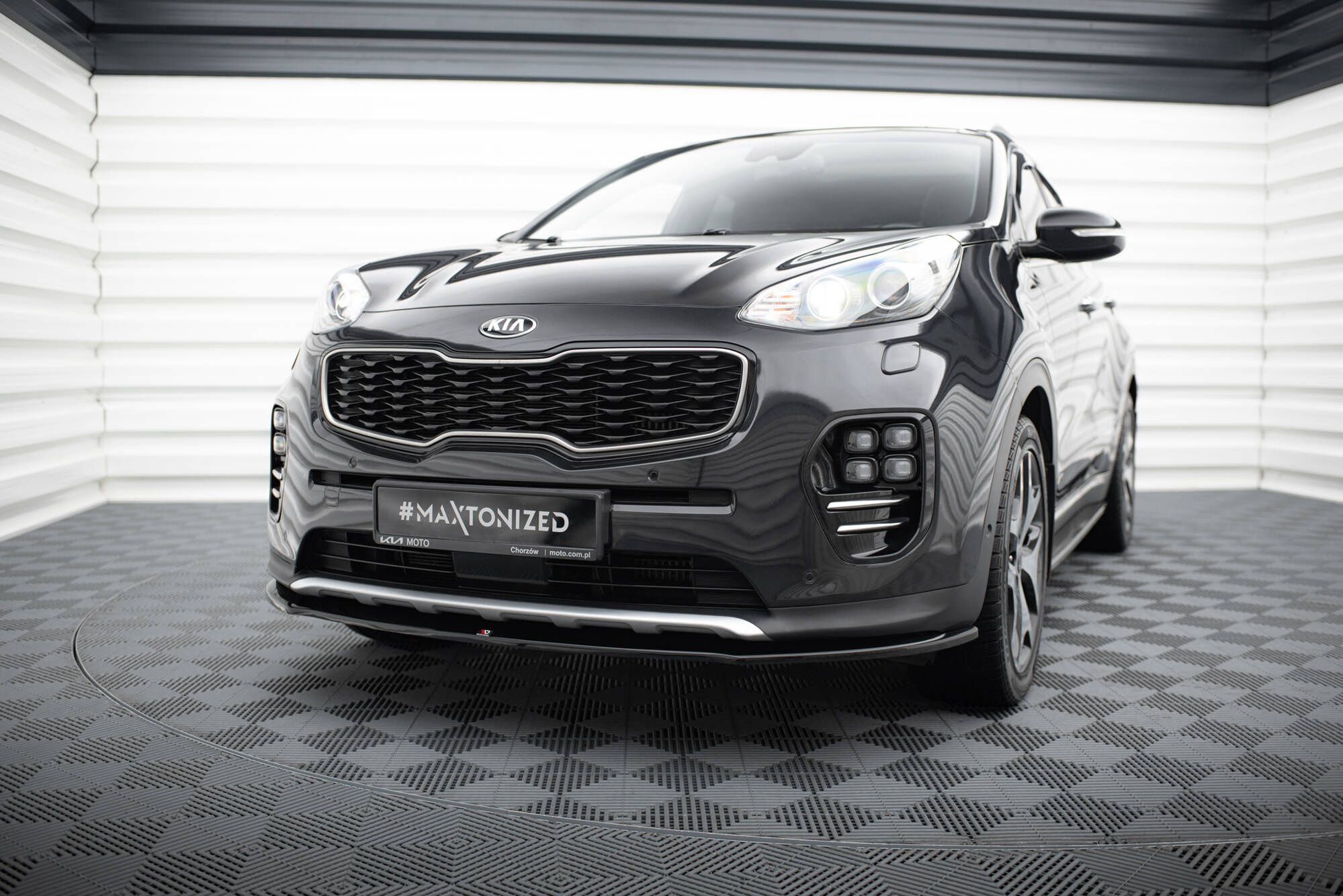 Frontspoiler Kia Sportage IV GT-Line 2015 - 2018 | Sport Glossy Black Edition
