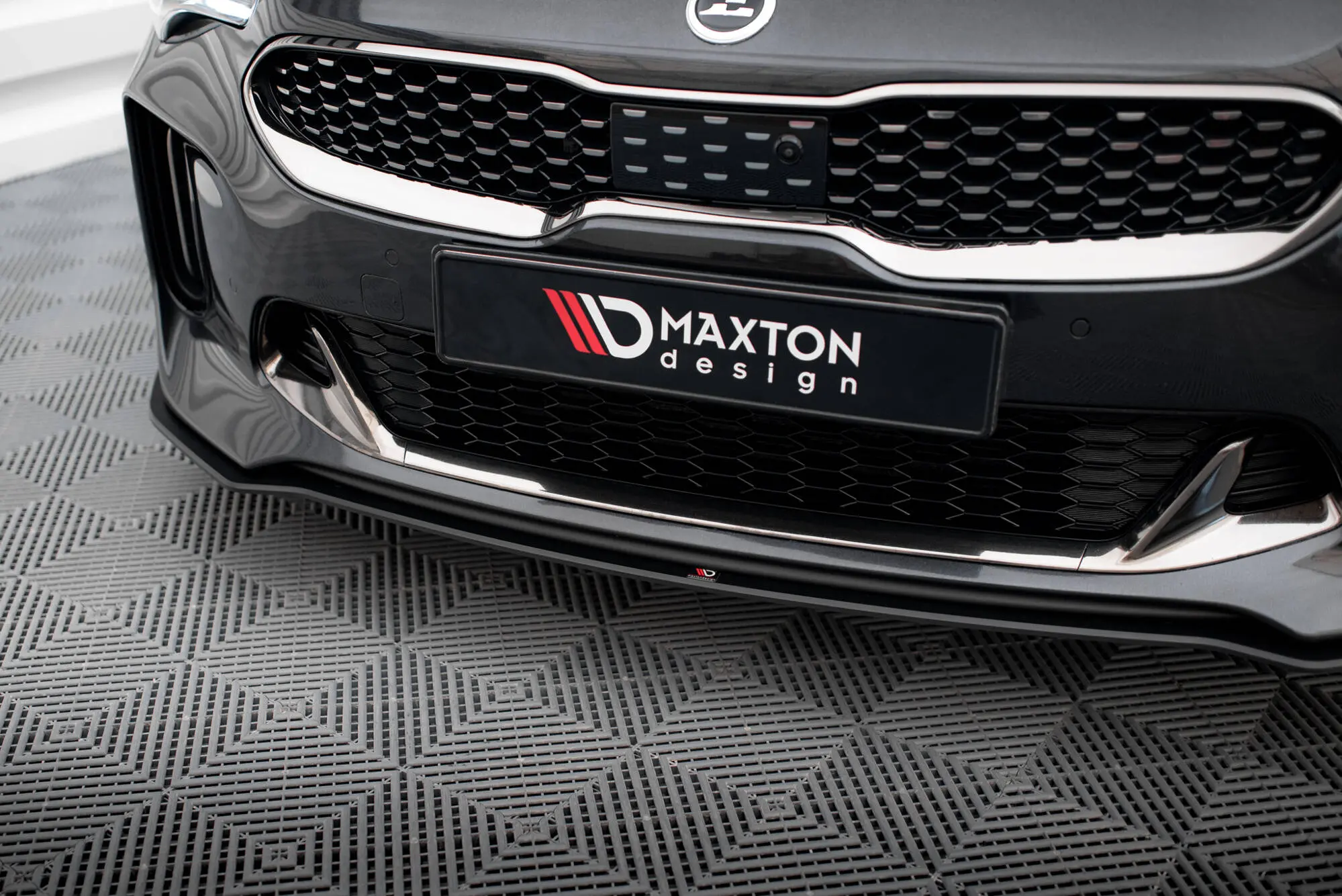 Frontspoiler Kia Stinger GT / GT-Line 2017 - 2023 | Street Pro Black Edition