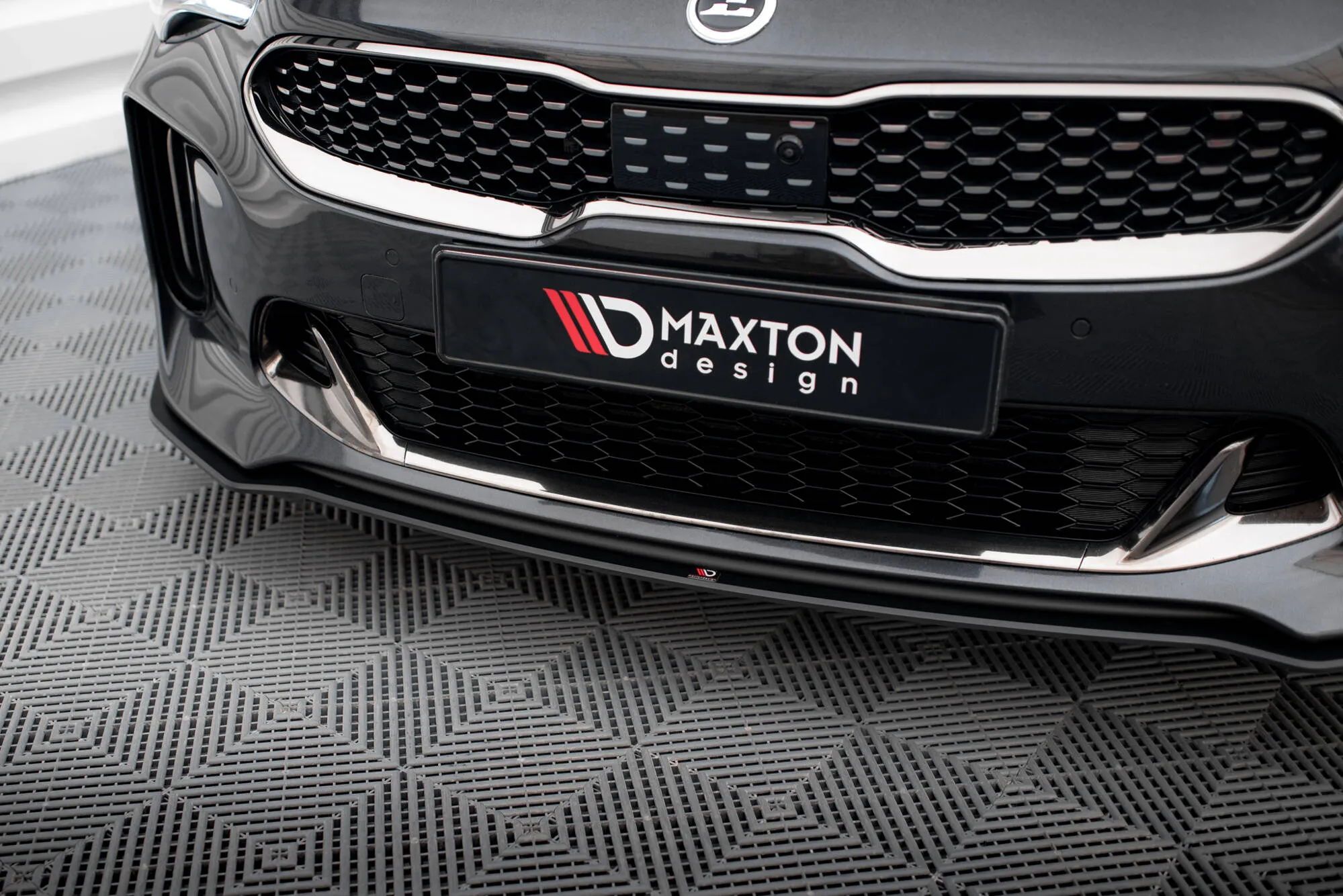 Frontspoiler Kia Stinger GT / GT-Line 2017 - 2023 | Street Pro Black Edition – bilde 3