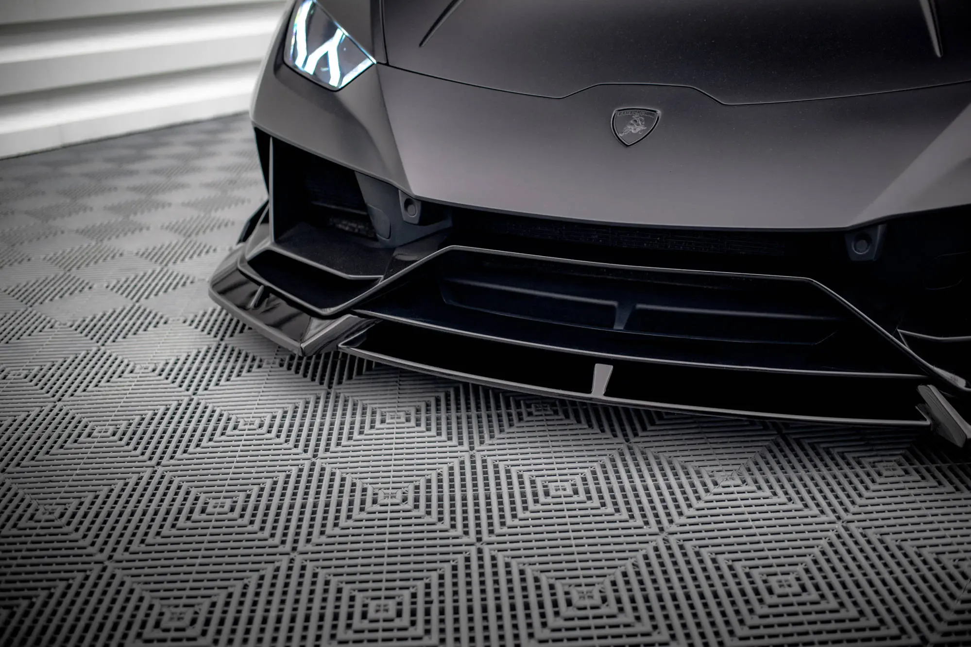 Frontspoiler Lamborghini Huracan Evo 2020-> |  Glossy Black Edition – bilde 3
