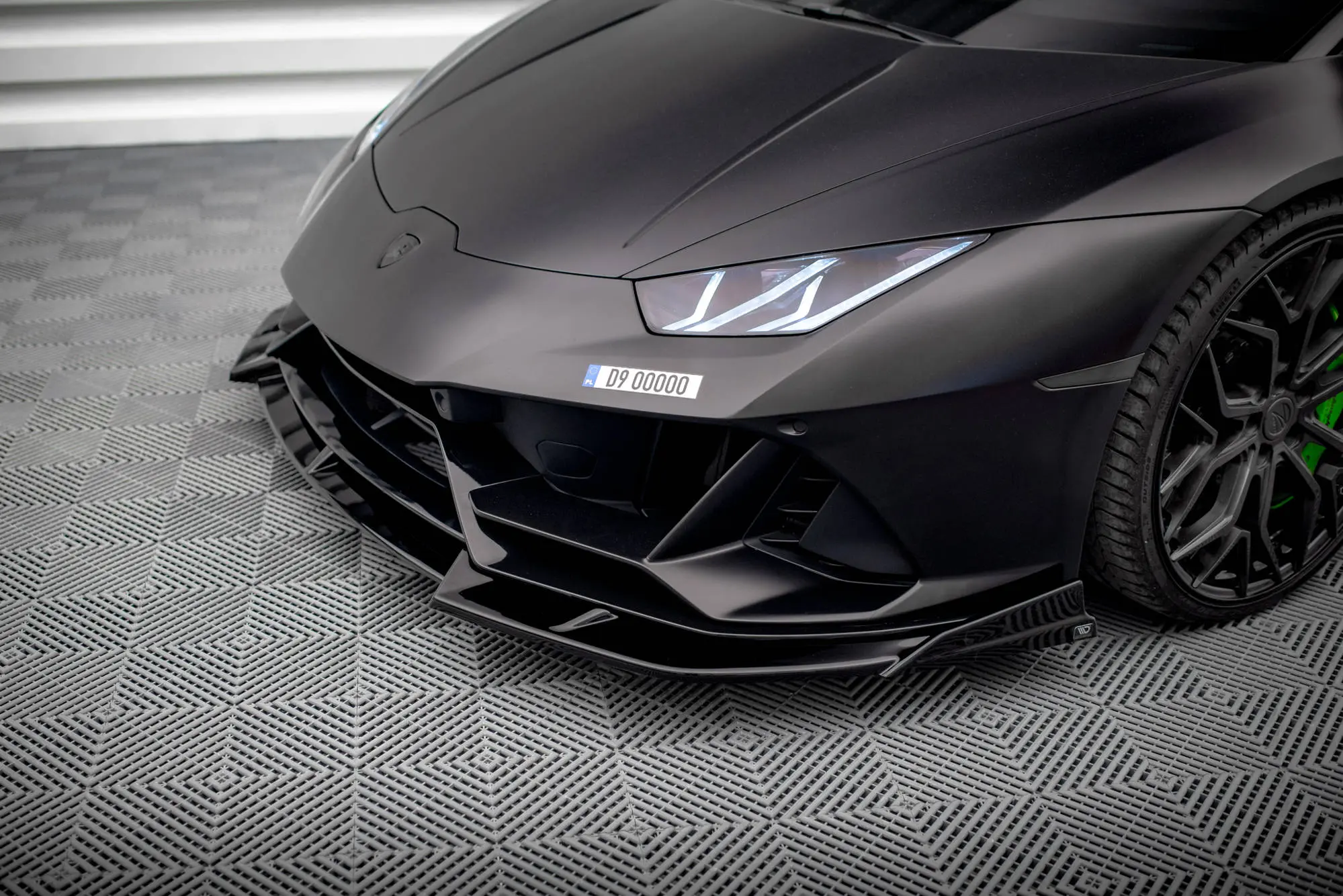 Frontspoiler Lamborghini Huracan Evo 2020-> |  Glossy Black Edition – bilde 4