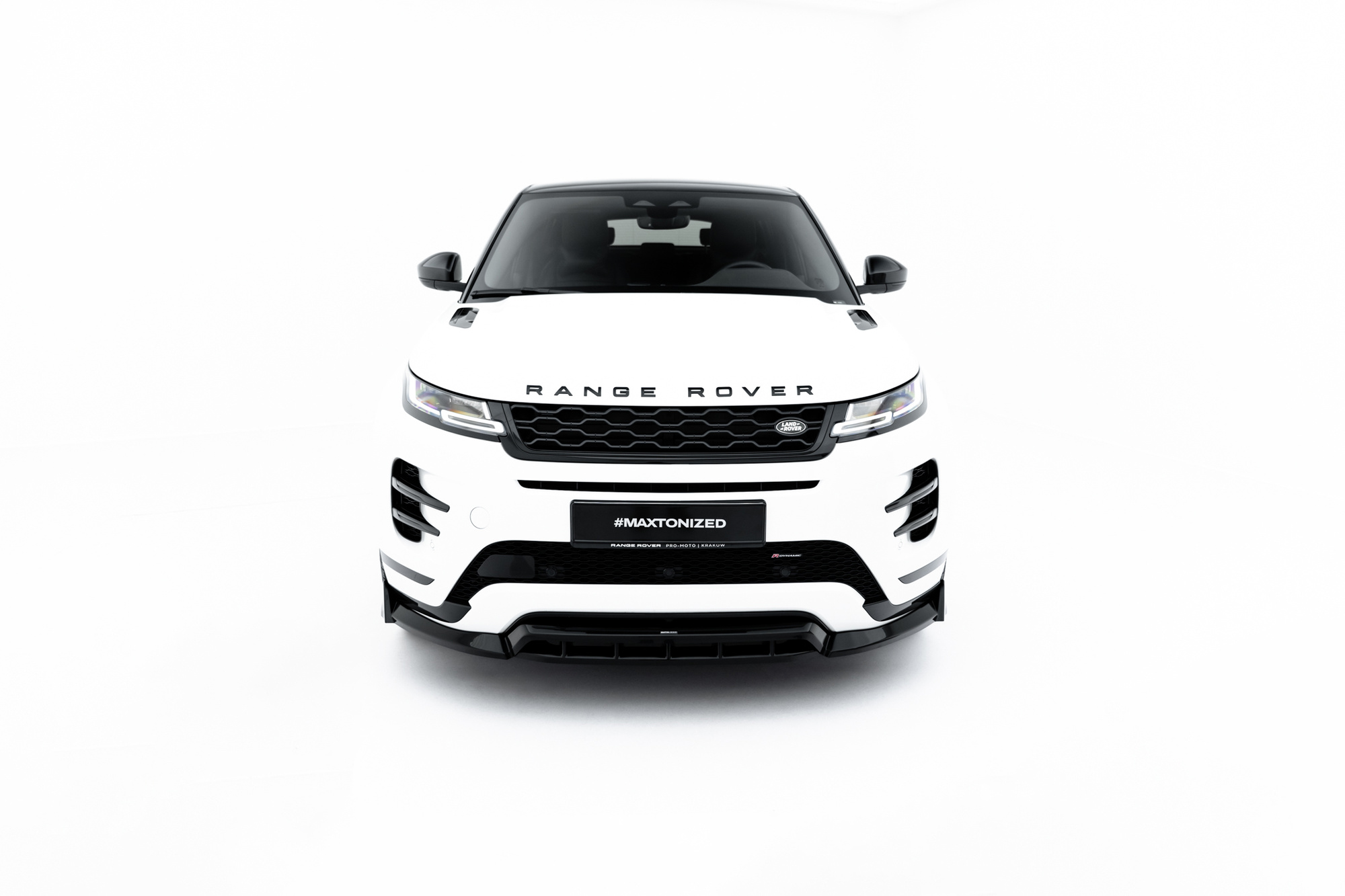 Frontspoiler Land Rover Range Rover Evoque Dynamic II 2018 - 2023  | Glossy Black Edition – bilde 3