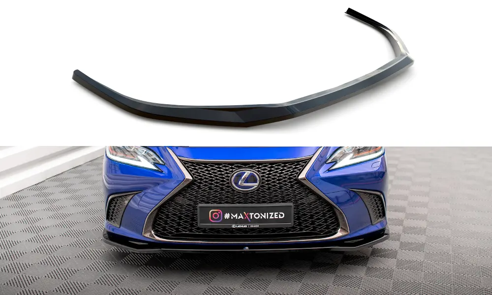 Frontspoiler Lexus ES VII F Sport 2018-> | V.1 Glossy Black Edition – bilde 3