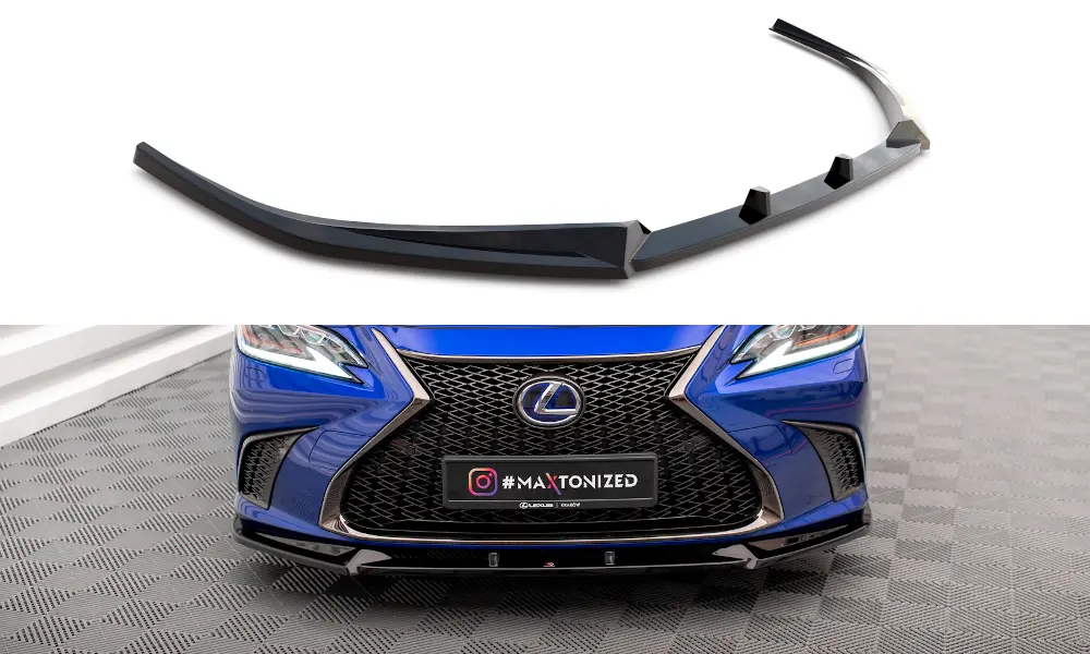 Frontspoiler Lexus ES VII F Sport 2018-> | V.2 Glossy Black Edition – bilde 3
